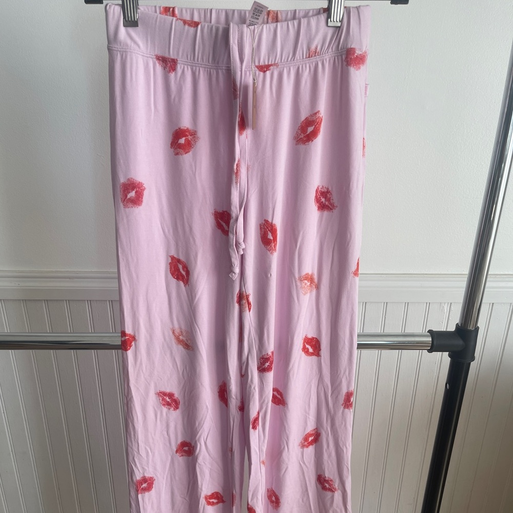 Skims Sleep Pant XXS in Cherry Blossom Lipstick